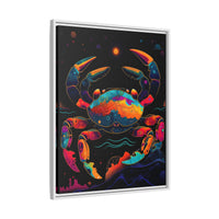 Thumbnail for Neon Tide Crab Canvas Wall Art with Frame