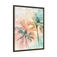 Thumbnail for Palm Glow Canvas Wall Art with Frame