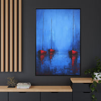 Thumbnail for Nocturne at Sea Matte Canvas Wall Art with Frame