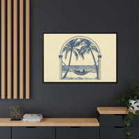 Thumbnail for Palm Retreat Hammock Canvas Wall Art with Frame