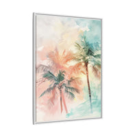 Thumbnail for Palm Glow Canvas Wall Art with Frame