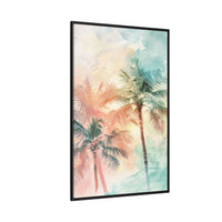 Thumbnail for Palm Glow Canvas Wall Art with Frame