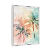 Thumbnail for Palm Glow Canvas Wall Art with Frame