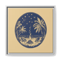 Thumbnail for Beachfire Nights Canvas Wall Art with Frame