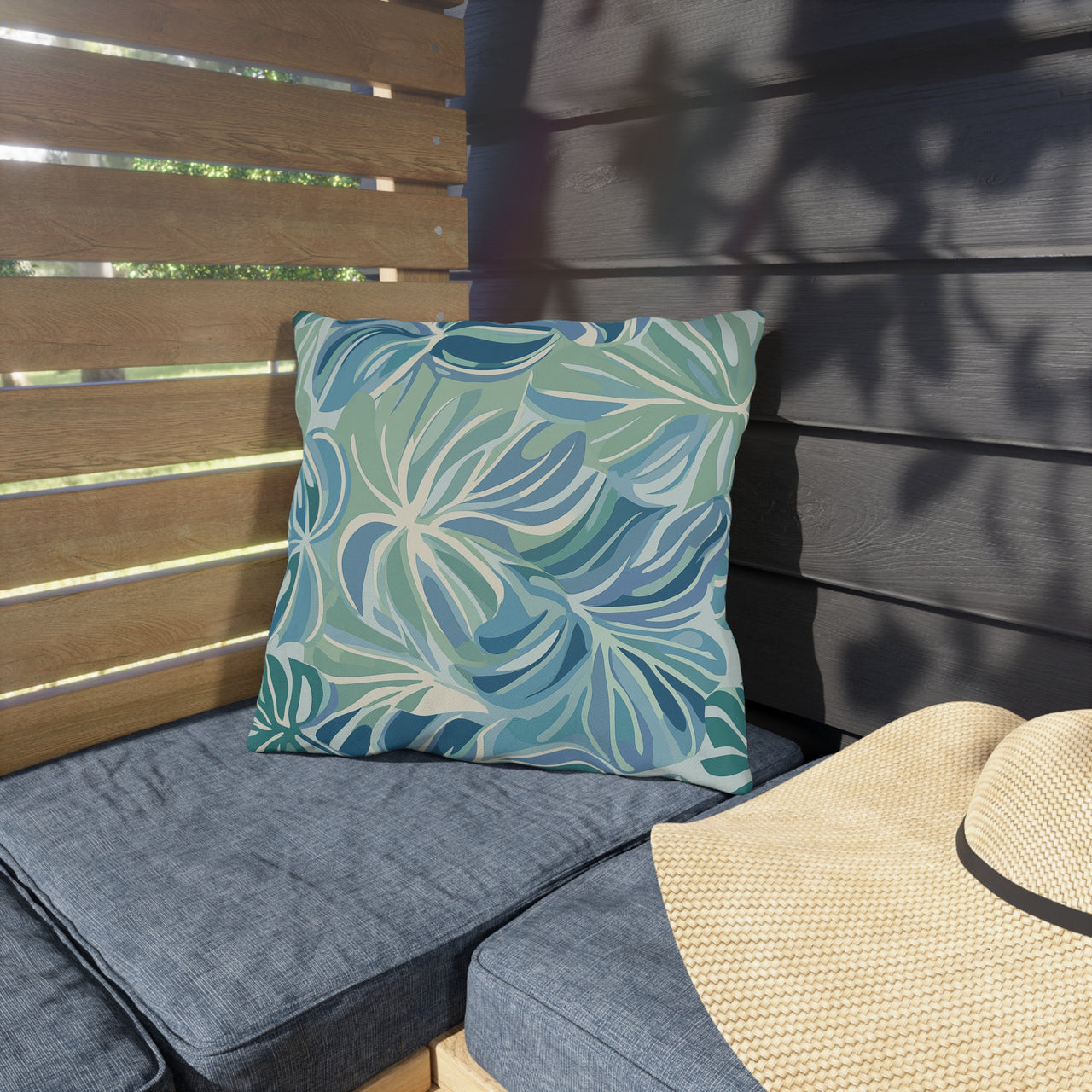 Seafoam Canopy Outdoor Throw Pillow