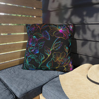Thumbnail for Glowing Garden Outdoor Throw Pillow