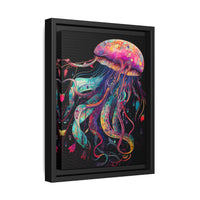 Thumbnail for Celestial Drifter Jellyfish Canvas Wall Art with Frame