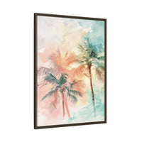 Thumbnail for Palm Glow Canvas Wall Art with Frame