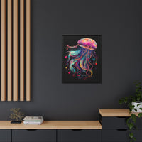 Thumbnail for Celestial Drifter Jellyfish Canvas Wall Art with Frame