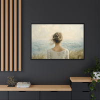 Thumbnail for Where the Sky Meets Her Canvas Wall Art with Frame
