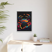 Thumbnail for Neon Tide Crab Canvas Wall Art with Frame
