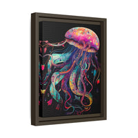 Thumbnail for Celestial Drifter Jellyfish Canvas Wall Art with Frame
