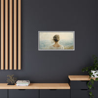 Thumbnail for Where the Sky Meets Her Canvas Wall Art with Frame