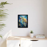 Thumbnail for Gliding Turtle Canvas Wall Art with Frame