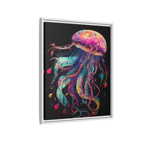Thumbnail for Celestial Drifter Jellyfish Canvas Wall Art with Frame