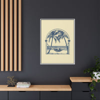 Thumbnail for Palm Retreat Hammock Canvas Wall Art with Frame