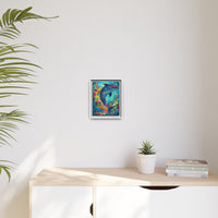 Thumbnail for Ocean Bloom Dolphin Canvas Wall Art with Frame