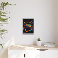 Thumbnail for Neon Tide Crab Canvas Wall Art with Frame