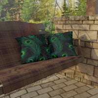 Thumbnail for Peacock Mirage Outdoor Throw Pillow
