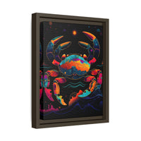 Thumbnail for Neon Tide Crab Canvas Wall Art with Frame