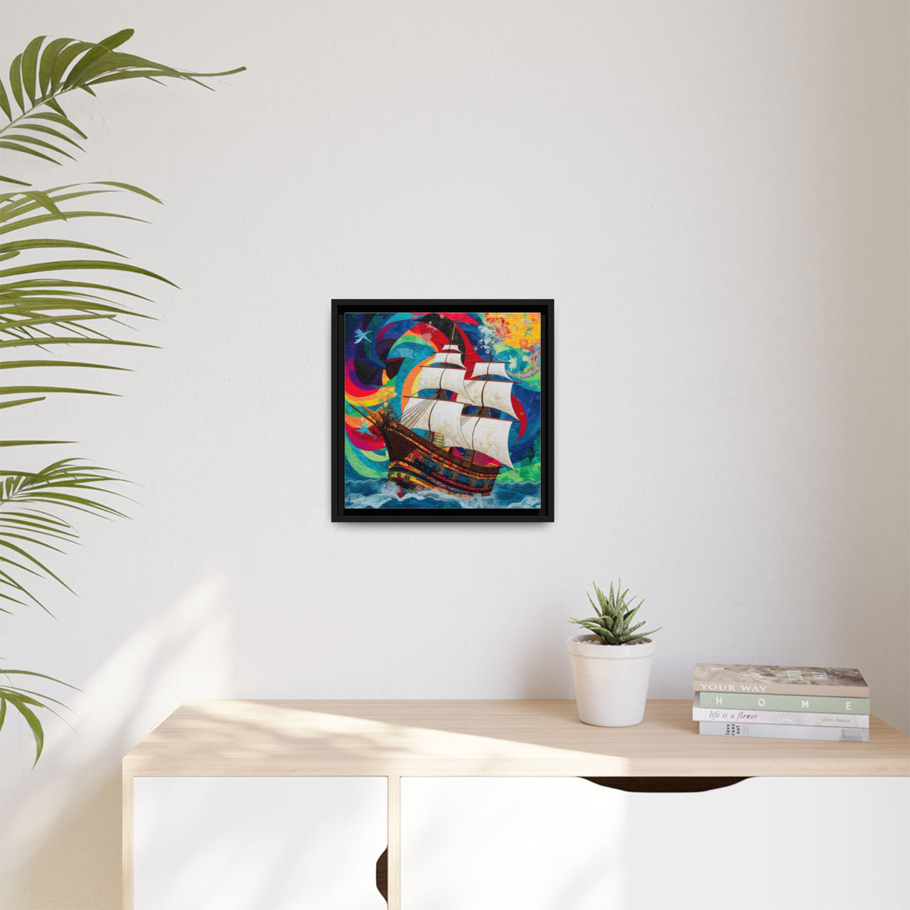 Sails of Change Canvas Wall Art with Frame