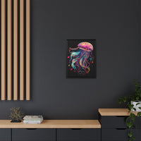 Thumbnail for Celestial Drifter Jellyfish Canvas Wall Art with Frame