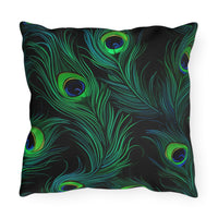 Thumbnail for Peacock Mirage Outdoor Throw Pillow