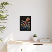 Thumbnail for Midnight Depths Octopus Canvas Wall Art with Frame