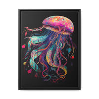 Thumbnail for Celestial Drifter Jellyfish Canvas Wall Art with Frame