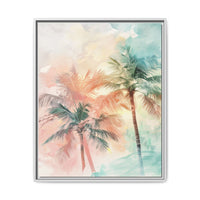 Thumbnail for Palm Glow Canvas Wall Art with Frame