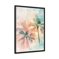 Thumbnail for Palm Glow Canvas Wall Art with Frame