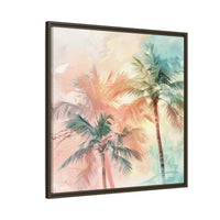 Thumbnail for Palm Glow Canvas Wall Art with Frame