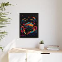 Thumbnail for Neon Tide Crab Canvas Wall Art with Frame