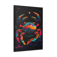 Thumbnail for Neon Tide Crab Canvas Wall Art with Frame