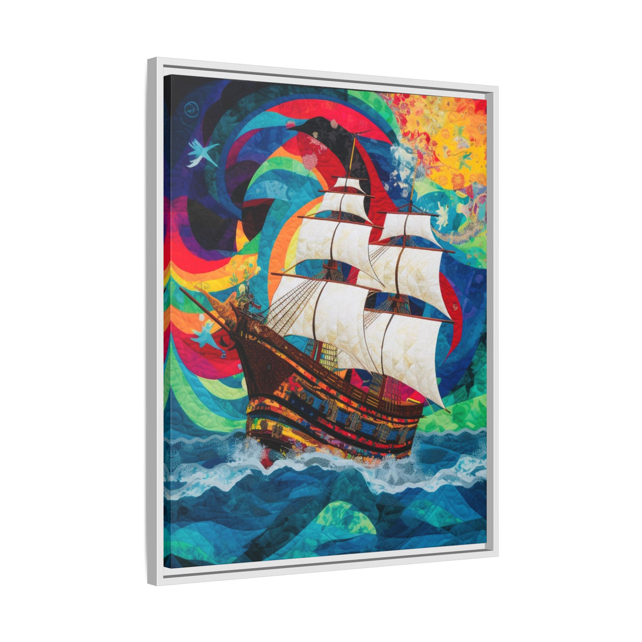 Sails of Change Canvas Wall Art with Frame