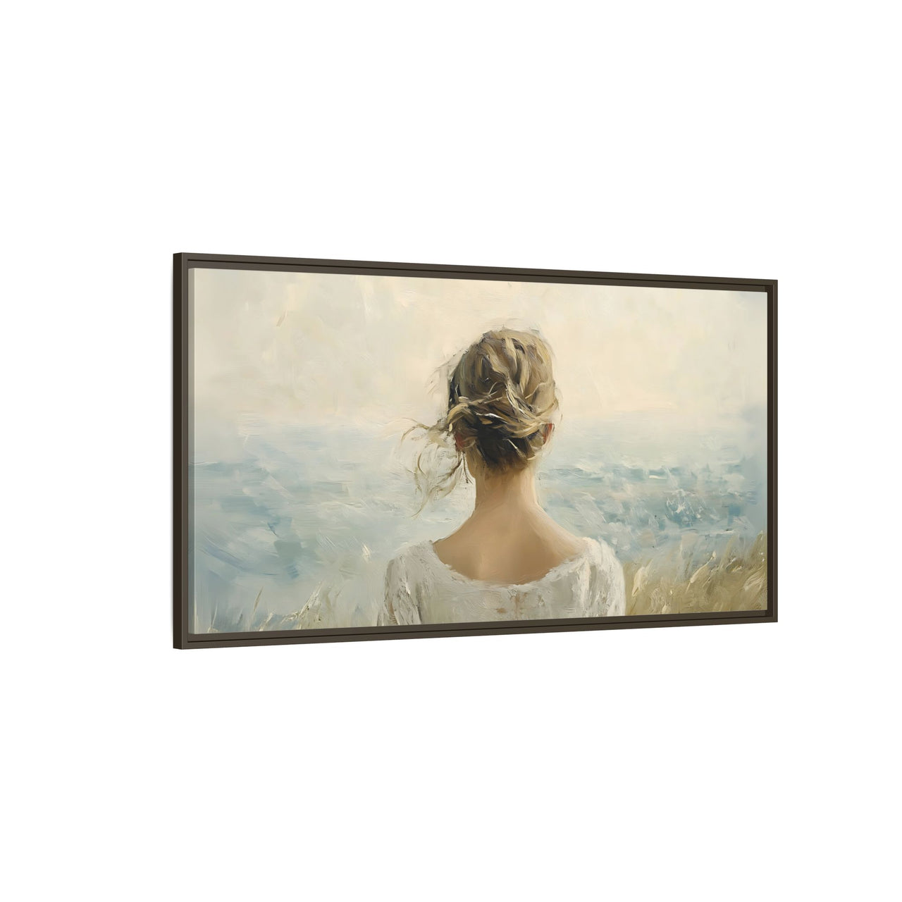 Where the Sky Meets Her Canvas Wall Art with Frame