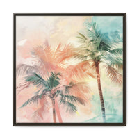 Thumbnail for Palm Glow Canvas Wall Art with Frame