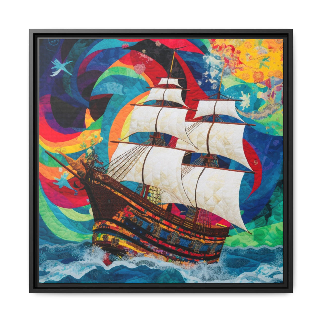 Sails of Change Canvas Wall Art with Frame