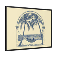 Thumbnail for Palm Retreat Hammock Canvas Wall Art with Frame