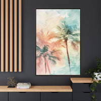 Thumbnail for Palm Glow Canvas Wall Art with Frame