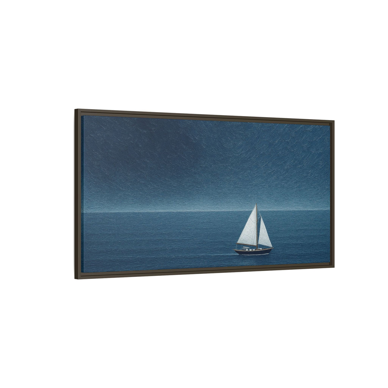 Sail Into Stillness Canvas Wall Art with Frame