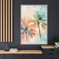 Thumbnail for Palm Glow Canvas Wall Art with Frame