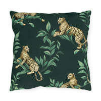 Thumbnail for Chilling Leopards Outdoor Throw Pillow