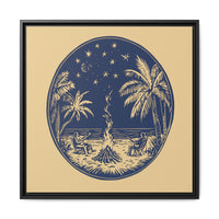 Thumbnail for Beachfire Nights Canvas Wall Art with Frame