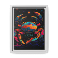 Thumbnail for Neon Tide Crab Canvas Wall Art with Frame