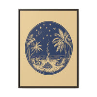 Thumbnail for Beachfire Nights Canvas Wall Art with Frame