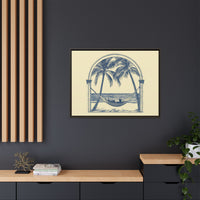 Thumbnail for Palm Retreat Hammock Canvas Wall Art with Frame