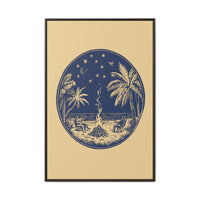 Thumbnail for Beachfire Nights Canvas Wall Art with Frame