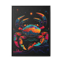 Thumbnail for Neon Tide Crab Canvas Wall Art with Frame