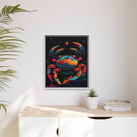 Thumbnail for Neon Tide Crab Canvas Wall Art with Frame